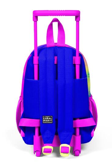 Minik Yuva Çekçekli Sırt Çantası Renkli Batik Desenli İki Bölmeli 24057 - 4