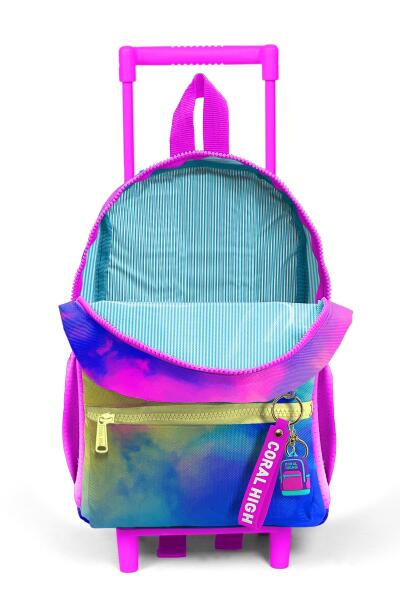 Minik Yuva Çekçekli Sırt Çantası Renkli Batik Desenli İki Bölmeli 24057 - 3