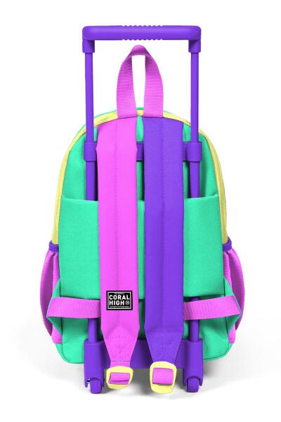 Minik Yuva Çekçekli Sırt Çantası Sarı Pembe Sevimli Köpek Desenli İki Bölmeli 24052 - 4