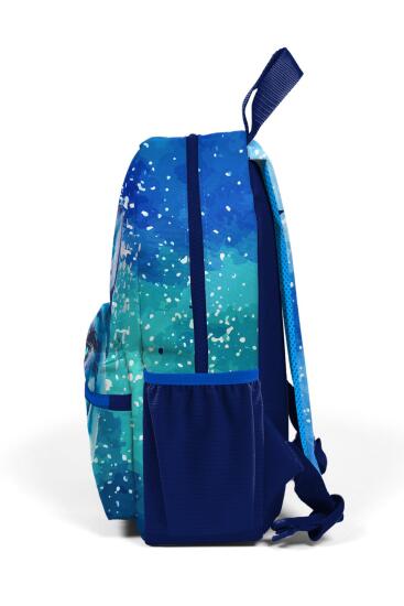 Minik Yuva Sırt Çantası Lacivert Mavi Kurt Desenli Desenli İki Bölmeli 23543 - 6