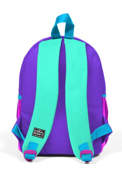 Minik Yuva Sırt Çantası Mor Renk Detaylı İki Bölmeli 23534 - 3