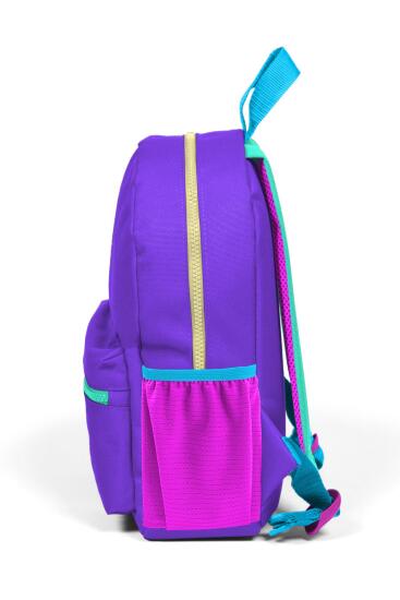 Minik Yuva Sırt Çantası Mor Renk Detaylı İki Bölmeli 23534 - 6
