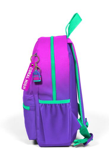 Minik Yuva Sırt Çantası Pembe Mor Renk Geçişli İki Bölmeli 23562 - 6