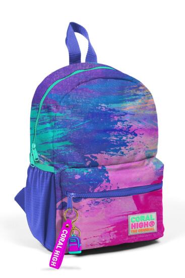 Minik Yuva Sırt Çantası Renkli Airbrush Desenli İki Bölmeli 23538 - Coral High KIDS