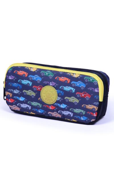 Coral High Kids Siyah Desenliİki Bölmeli Kalem Çantası 12487 - 3