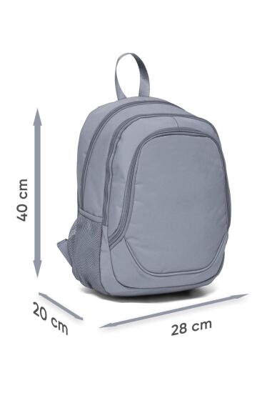 Coral High Kids Pembe Lavanta Tropikal Desenli Üç Bölmeli Okul Sırt Çantası 14366 - 4